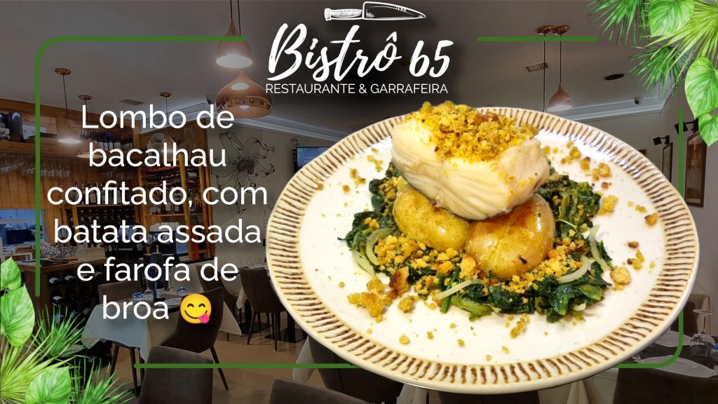 Lombo de bacalhau confitado