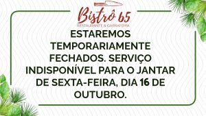Temporariamente fechados
